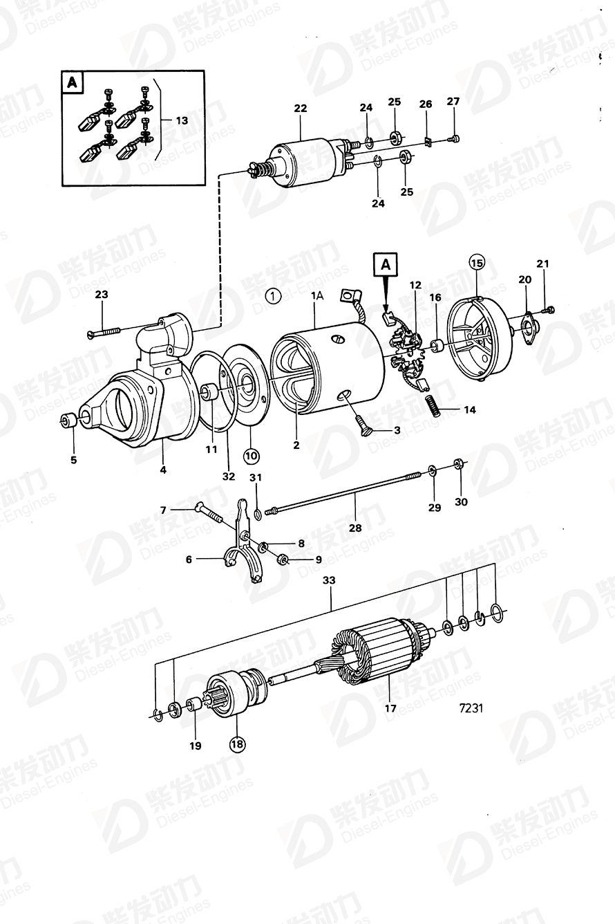 volvo penta O-ring 6211935 Drawing